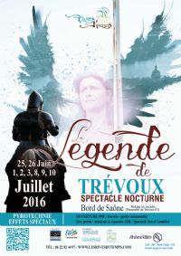 Spectacle nocturne La légende de Trévoux. Du 25 juin au 10 juillet 2016 à trévoux. Ain.  20H00